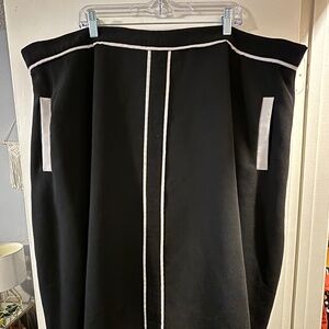 Black Skirt With White Piping, ModCloth 4X